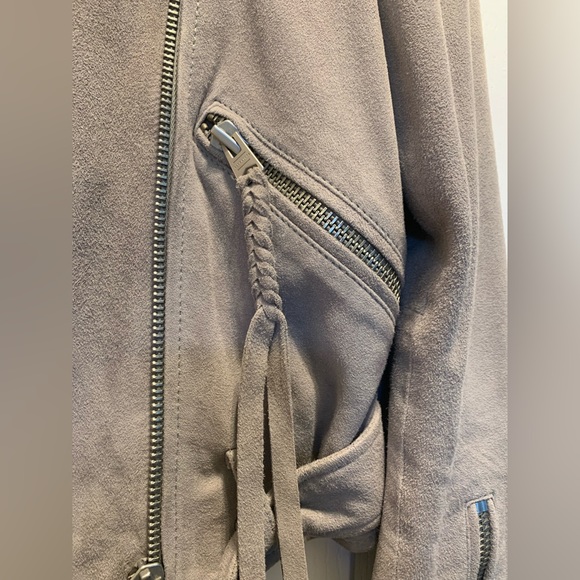 ALLSAINTS SUEDE BALFERN BIKER JACKET - Picture 12 of 17